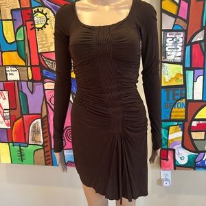 Bailey 44 stretch bodycon dress mocha brown sz Small